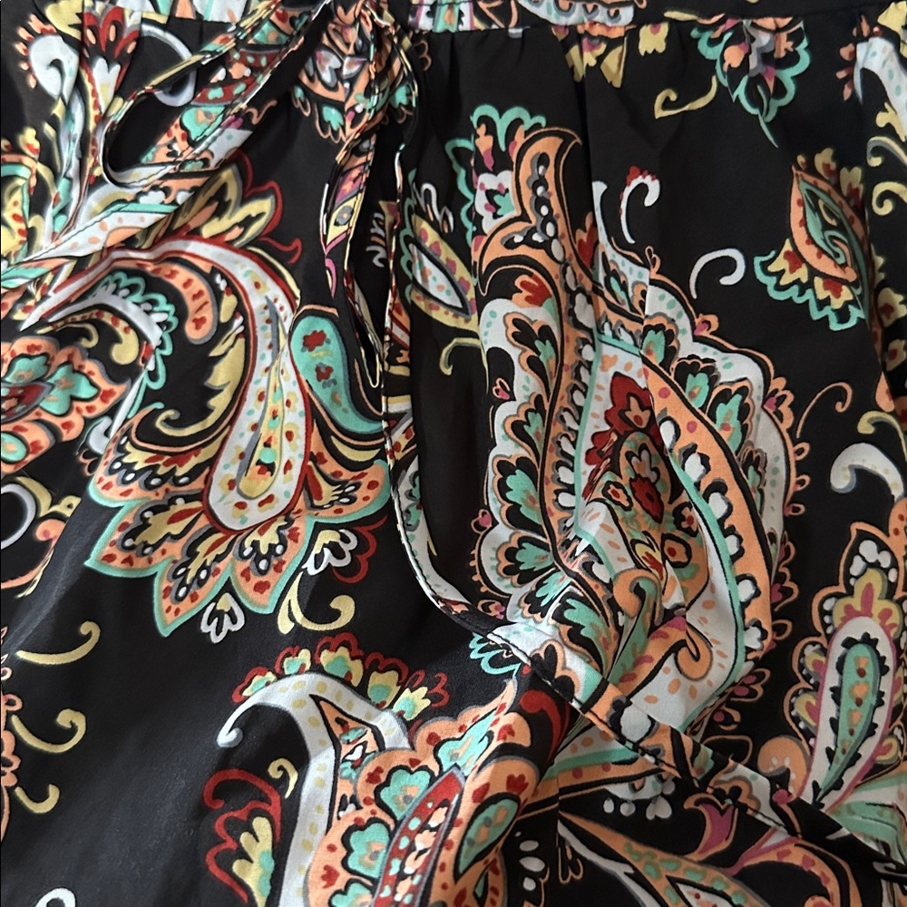 Cupshe Belted Paisley Print A-line Dress- medium - Picture 11 of 13